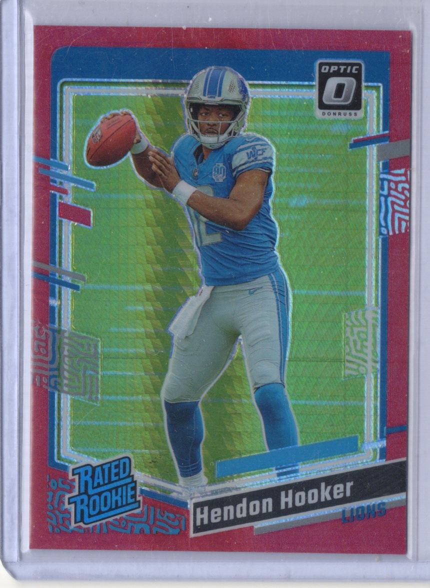 2023 Donruss Optic #234 Hendon Hooker Red Hyper