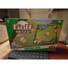 Golf Game Play Set Chipping Game Indoor Outdoor Kids Toy with 20 Sticky Balls