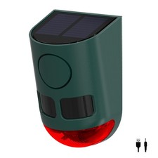 Solar Motion Sensor Alarm Outdoor - 129dB Loud Sound Noise Maker ,Multi-Band ...