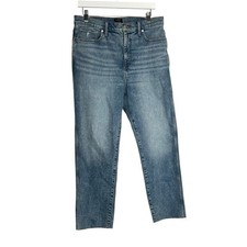 NWOT J.Crew Factory Classic Vintage Raw Hem Straight Leg High Rise Jeans Size 31