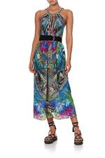 Camilla Cafe Nairobi Drawstring Dress BNWT One Size Silk RRP $649 Versatile