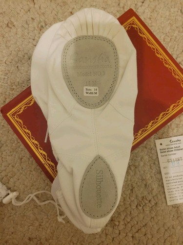 SANSHA NEW YORK WOMEN'S BALLET SHOES SLIPPERS SIZE 14 NEW MEDIUM WIDTH - Picture 4 of 6