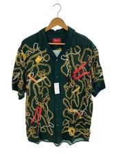 Supreme 20AW Chains Rayon S S Shirt Short Sleeve Shirt L Rayon GRN