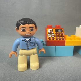 Lego DUPLO My First Shop #10546 Two Printed Brick Register Sectional, 2 Minifigs