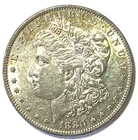 1880 O $1 Morgan Silver One Dollar US Coin Small Micro O AU