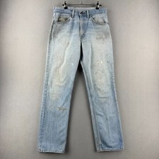 Vintage Levis Jeans Mens Fits 31x31 80s 509 Straight Leg Orange Tab Made in USA