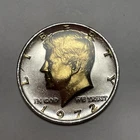 DANBURY MINT 1972 KENNEDY HALF DOLLAR GOLD & SILVER Colored United State COIN