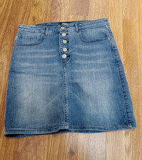 Express Jean Skirt Knee Length Women s Size 1...