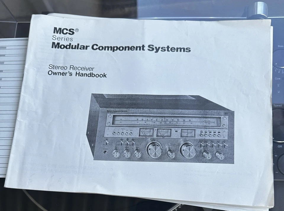 Vintage 1982 MCS Stereo System Receiver + Turntable + Tape Player + Speakers - - Image 4 of 4