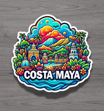 Costa Maya Mexico Fridge Magnet or Laptop Sticker