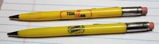 Lot of Two Scripto Mechanical Pencils - Farm Advertising - 1.1 mm