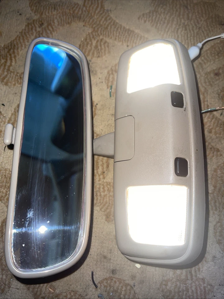 90-02 TOYOTA TACOMA 4runner INTERIOR ESPEJO RETROVISOR MAPA MARRÓN OEM Foto 2 de 4