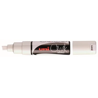 [PWE8K BL] Uni-Ball Marqueur craie Pointe biseautée large CHALK Marker PWE8K ... - Photo 1/2