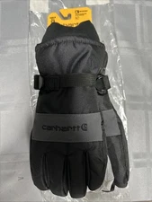 Carhartt Waterproof Insulated Black Winter Work Glove Fleece Line A511 Men M Med