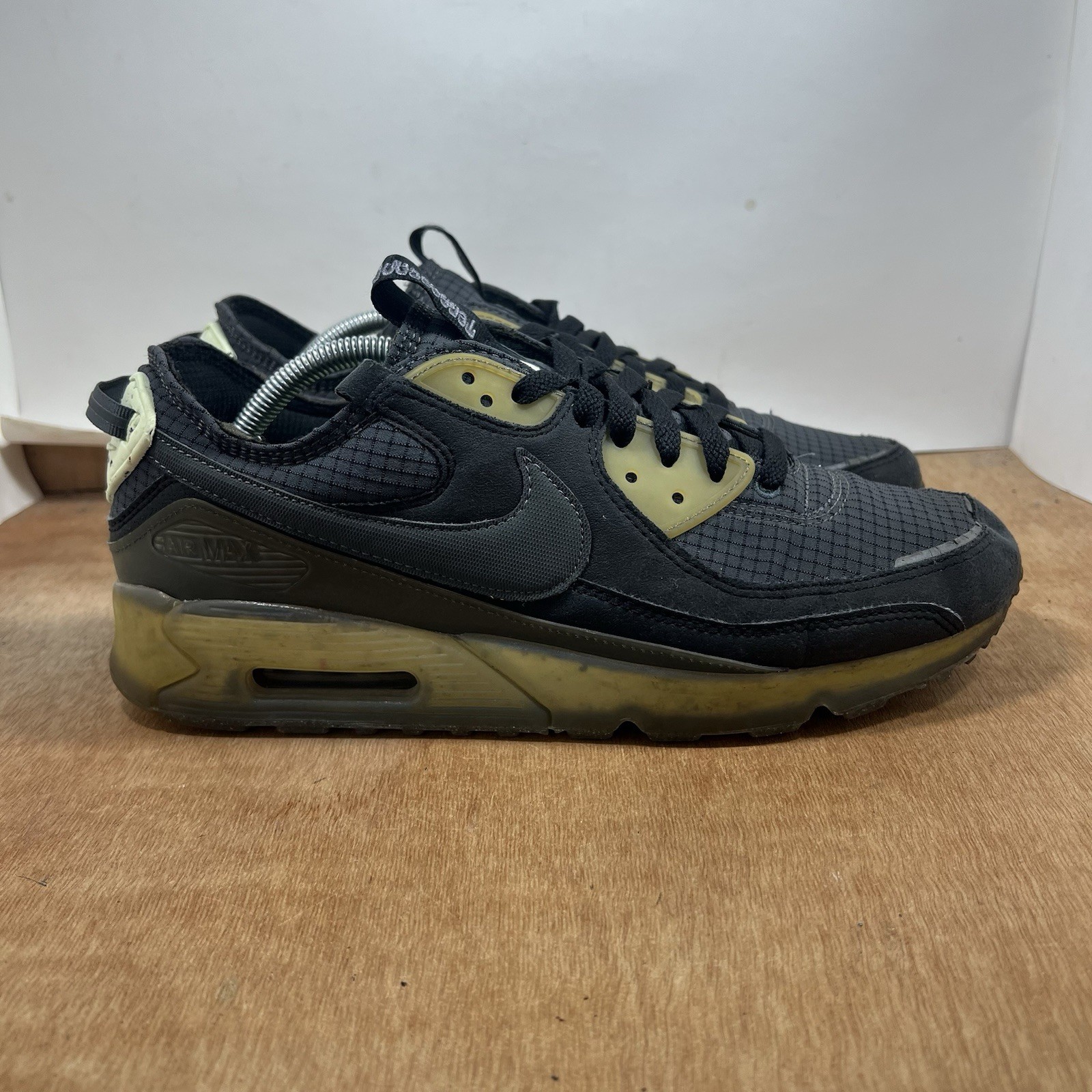 SAOLA Nike Air Max 90 Terrascape Sneakers Uomo Taglia 11 Nero Lime Ice 2021 DH2973 001