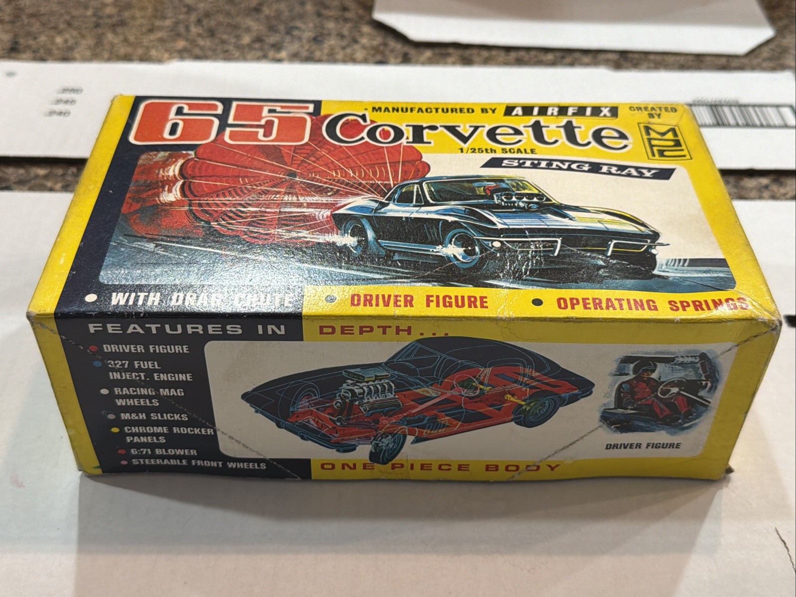 AIRFIX MPC RARE 1965 CORVETTE HT KIT ENGLAND CIRCA 1965 VMCP