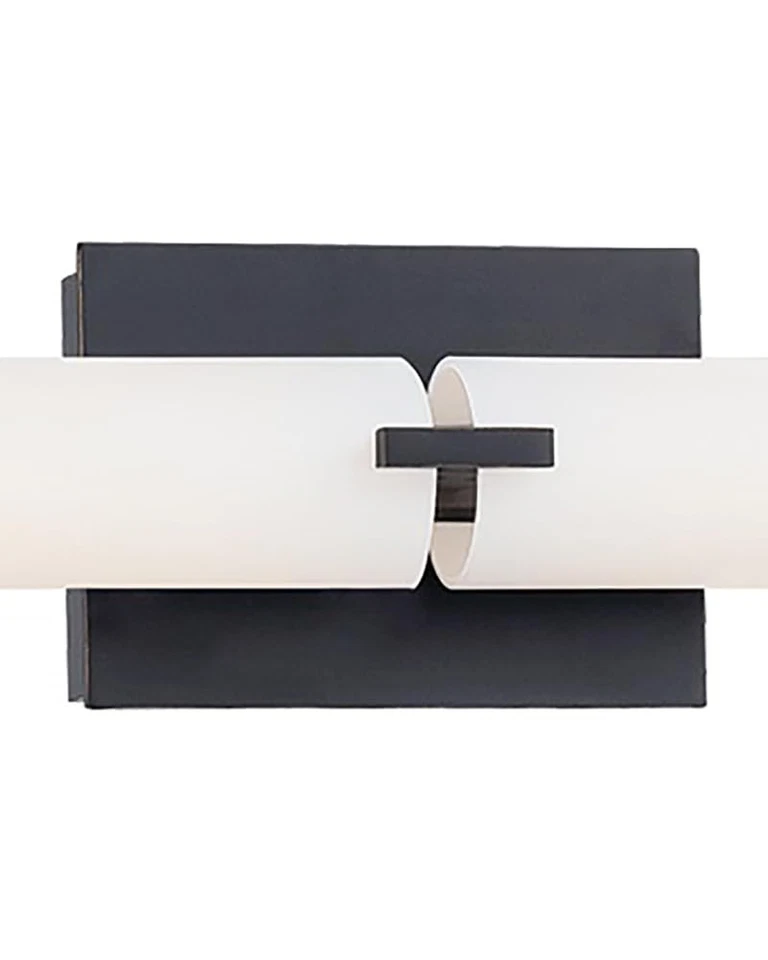 GEORGE KOVACS P5046-37B-L Tubo LED Tocador Baño, 2 Luces, Restauración Oscura Bronce Foto 3 de 4