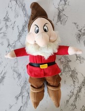 Vintage GRUMPY Dwarf Disney Store Mini Bean Bag Snow White Plush Toy Orig Tags