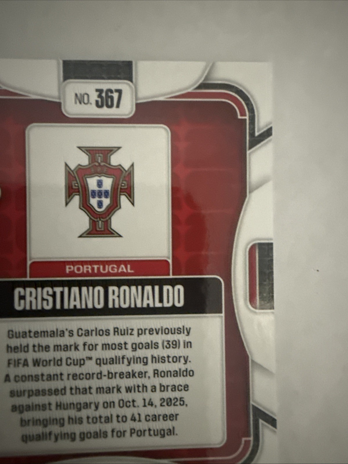 2026 Panini Prizm FIFA World Cup Cristiano Ronaldo Image Variation SSP #367 view 9