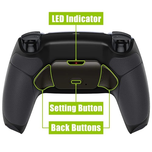 eXtremeRate Black Real Metal Buttons (RMB) Version RISE Remap Kit ps5 Controller - Picture 5 of 8