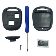 Replacement Key Fob Shell Case Fit for Toyota Corolla Camry Prado 2 Button