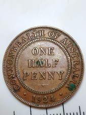 1924 Australian One Half Penny 043