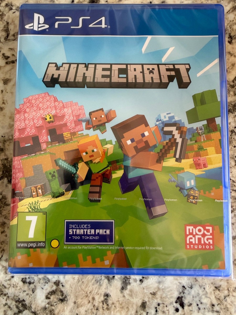 Minecraft PS4 with Starter Pack Brand New Factory Sealed
