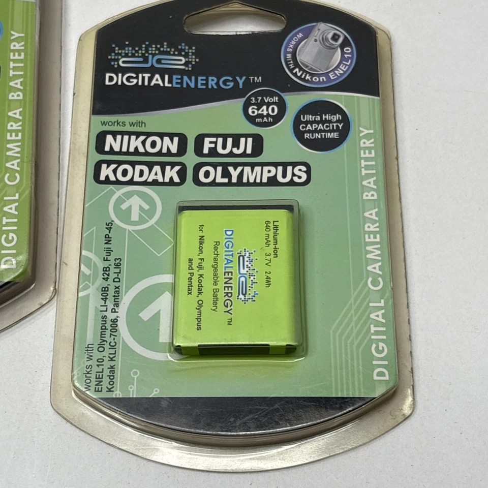 Lote de 3 baterías de energía digital Fuji Kodak Olympus Nikon HTC Thunderbolt Foto 2 de 4