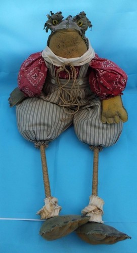 Antique Frog Soft Toy Wind in the Willows? Large 29" RARE Vintage Collectable Antique Frog Soft Toy Wind in the Willows? Large 29" RARE Vintage Collectable