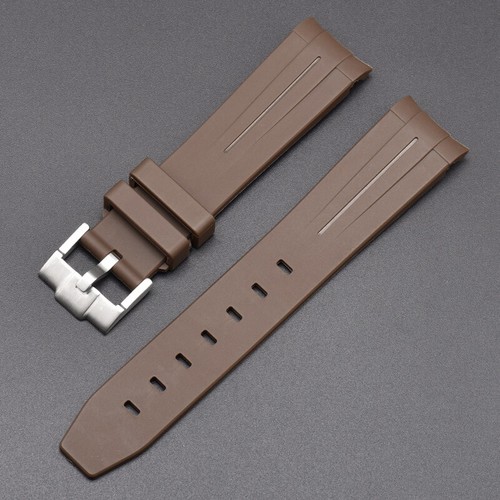 For Swatch Omega Curved Rubber Watch Strap Speedmaster Joint Moon Swatch 20mm - Picture 20 of 29