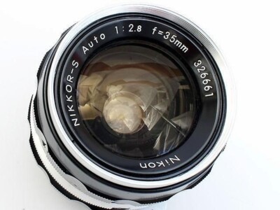 極美品 Nikon NIKKOR AUTO S 35mm f2.8 Nikon Nikkor-S Auto 35mm F2.8 Pre-Ai Wide Angle Prime Lens