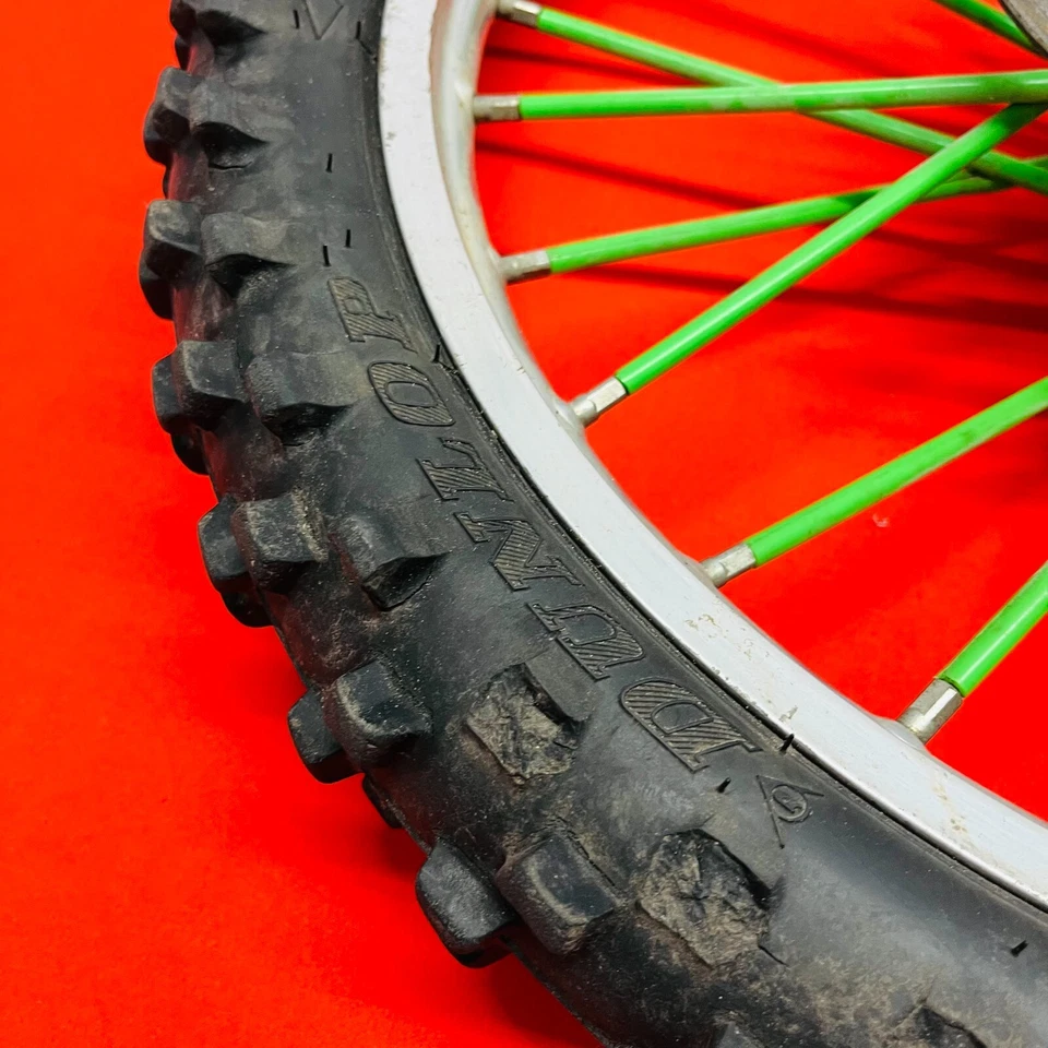 KX100 Front Wheel Complete 19 Big Wheel Genuine OEM KAWASAKI KX 85 100 2001-2013 - Image 3 of 4