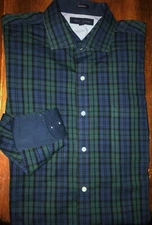 Men's Tommy Hilfiger Long Sleeve Button Front Shirt - Size 17 32/33