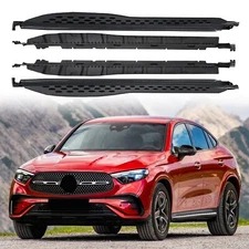 Black Running Board Side Step Bars Fit Mercedes Benz GLC Coupe C254 2023-2025