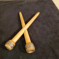 Vintage Wooden Yarn Thread Wool Spool Spindle Bobbin Wood Loom (Drawer 20)