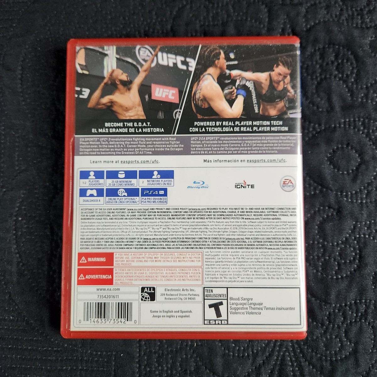 EA Sports UFC 3 - Sony PlayStation 4 PS4 14633735420| eBay