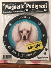 Pet Gifts USA Magnetic Pedigrees Dog Magnet -  POODLE "My Best Friend"