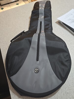 Vorson Nylon Oxford Series Acoustic Guitar Bag Black Silver Stripe