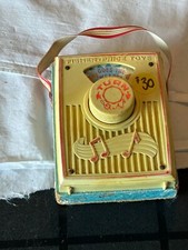 VINTAGE FISHER PRICE POCKET RADIO  Pop Goes The Weasel  