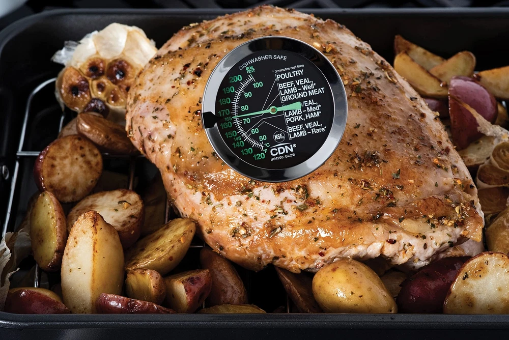 Ovenproof Meat Thermometer – Glow | ProAccurate®, Temperature Guide on 2" Dia...