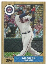  2017 TOPPS BASEBALL - MIGUEL SANO - SILVER PACK CHROIME REFRACTOR - TWINS