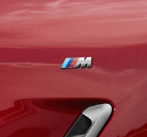BMW M Sport Emblem Aufkleber 2 X BMW M Badge Für Die Kotflügel 45x15mm Schwarz Glänzend Neuware BMW M Sport Abzeichen