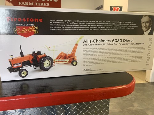 1/16 Wheels Of Time Firestone 2024 6080 Diesel With 3 Row Corn Harvester - Picture 2 of 4