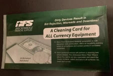 Set Of 20 CLEANING CARDS ALL CURRENCY DIRTY DEVICES EQUIPMENT SAFE's ATM's SLOT
