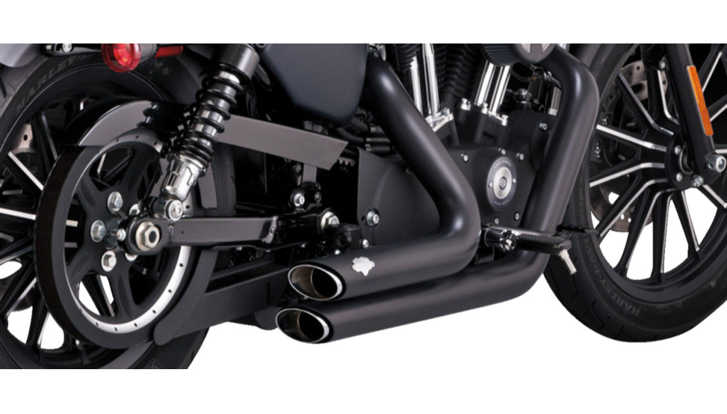 Vance & Hines 47329 Shortshots Staggered Black Exhaust 2014-2021