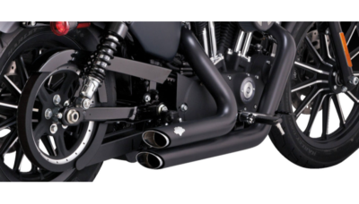 Vance & Hines 47329 Shortshots Staggered Black Exhaust 2014-2021