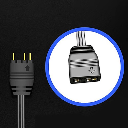 SATA To 5V 3 Pin ARGB Mini Adapter Controller Convenient Useful for Chassis Fan - Afbeelding 5 van 10