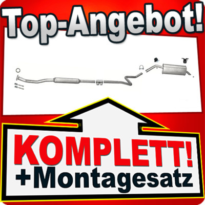 Auspuff für PEUGEOT 207 1.4 88PS Schrägheck 2006-2008 Auspuffanlage