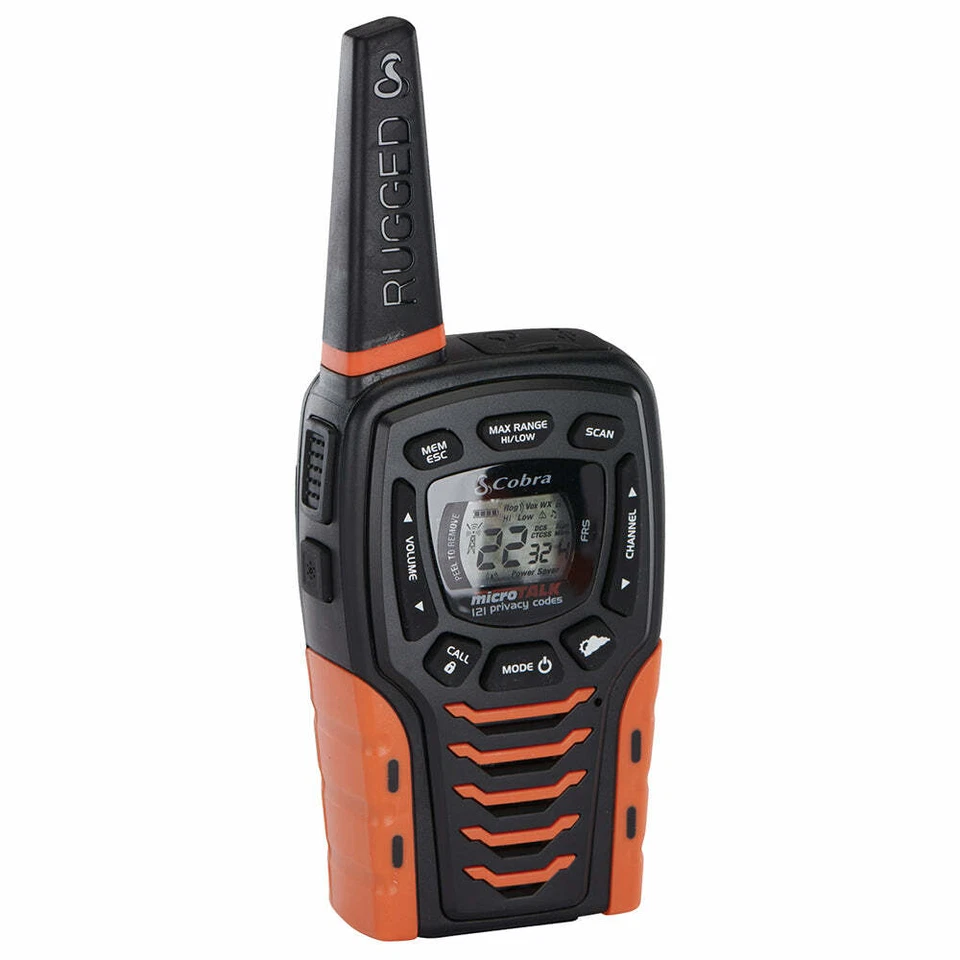 COBRA ACXT645 Walkie Talkies WaterProof Rechargeable 35-Mile 2-Way Radios 2 Pack - Image 3 of 4