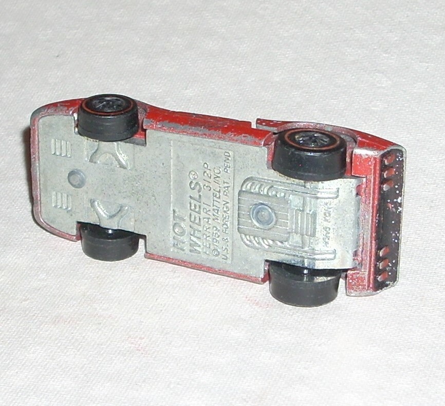 Vintage 1970 Hot Wheels Redline Ferrari 312P #60 Red HK Hong Kong